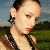 MESMERA MISI BLUE ONYX EARRINGS