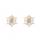 LOTUS FLOWER CRYSTAL STUDS