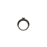 ANILLO MICROCRISTAL OVALO ONIX