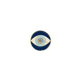 ANILLO OJO TURCO ESMALTE AZUL