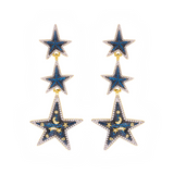 SABAH STAR SAPPHIRE CASCADE EARRINGS