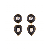 MISI STONE ONYX DROP EARRINGS