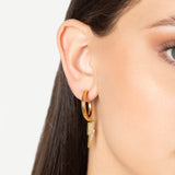 MINI HOOPS RAYO GRAN MIMOSA CRYSTAL