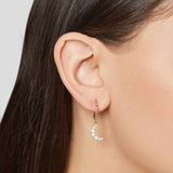 MINI HOOPS AMATISTA/LUNITA MIMOSA CRYSTAL