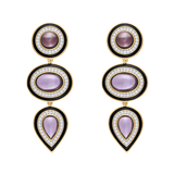 HALO MISI AMETHYST DROP EARRINGS