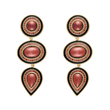 HALO MISI GARNET DROP EARRINGS