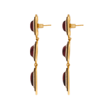 HALO MISI GARNET DROP EARRINGS