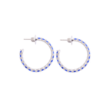 HOOPS LANTANA OVALO FULL AZUL-RODIO