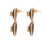 MISI STONE ONYX DROP EARRINGS