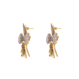 CHOCOLATE CATLEYA ORCHID EARRINGS