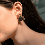 VESPA HAPPI EMERALD STUDS EARRINGS