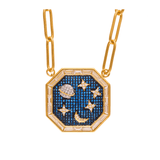 SABAH OCTAGON SAPPHIRE NECKLACE