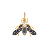 VESPA RA BLACK CRYSTAL PENDANT