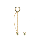 EAR CUFF BAGUETTE CHAIN MIMOSA ESMERALDA