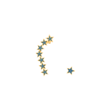 EARRING CUFF ESTRELLA MIMOSA ZAFIRO
