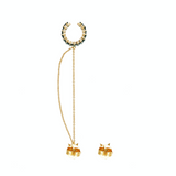 EAR CUFF BAGUETTE CHAIN MIMOSA ESMERALDA