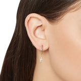 MINI HOOPS ESMERAL/RAYITO MIMOSA CRYSTAL