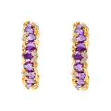 CATARINA MAAT AMETHYST HOOPS