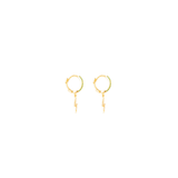 MINI HOOPS ESMERAL/RAYITO MIMOSA CRYSTAL