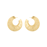 HOOPS LISO ELECTRA DORADO