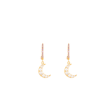 MINI HOOPS AMATISTA/LUNITA MIMOSA CRYSTAL