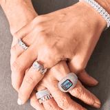 SUBLIME MISI AQUA CRYSTAL RING