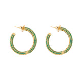 HOOPS GRAN KIRA ESMERALDA MICROCRISTAL