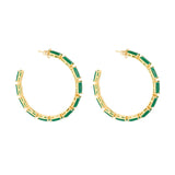 HOOPS LANTANA SIMPLE BAGUETTE ESMERALDA OPAL