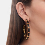 HOOPS LANTANA SIMPLE BAGUETTE BLACK