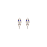 SAPPHIRE SNAKE MINI HOOPS