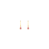 MINI HOOPS Y GOTAS MILKY PINK
