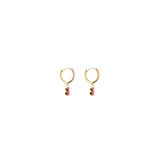 MINI HOOPS Y GOTAS MILKY PINK