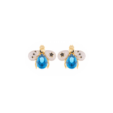 KEMET BEE AQUA TOPAZ STUDS