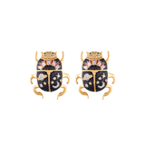 DELIRIO JEPRI ONYX STUDS EARRINGS