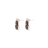 DELIRIO ANKA ONYX STUD EARRINGS