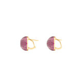 RUBY MICROCRYSTAL STUDS EARRINGS