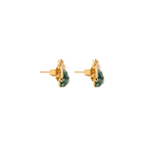 MINI IBIS GREEN PEARL STUDS EARRINGS