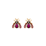 MINI VESPA HAPPI GARNET STUDS EARRINGS