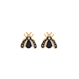 MINI VESPA HAPPI ONYX STUDS EARRINGS