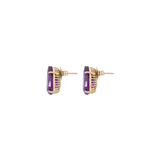 NU ANKA DROP AMETHYST STUDS