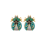 THEA LIGHT JADE STUDS EARRINGS