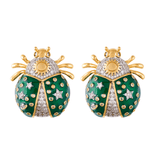 ROYAL THOT GREEN STUDS EARRINGS
