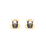 LILY BEETLE ONYX STUDS