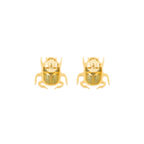 LILY BEETLE ONYX STUDS