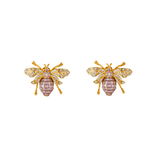 ZIKI WASP AMETHYST WINGS STUDS