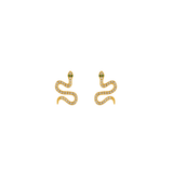 MINI GOLD SERPENTINA STUDS