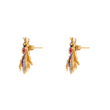 VESPA HAPPI BURGUNDY STUDS EARRINGS