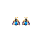 MINI VESPA HAPPI PURPLE SAPPHIRE STUDS