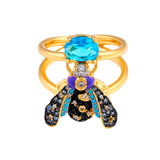 VESPA HAPPI PURPLE AQUA RING