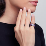 ANILLO GRAN BAGUETTE AMATISTA